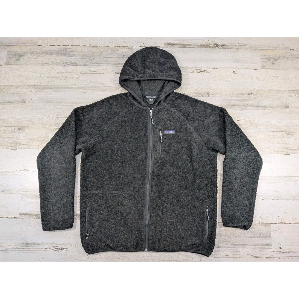 Patagonia Hoodie Mens Extra Large Black Fleece Los Gatos Full Zip 25922